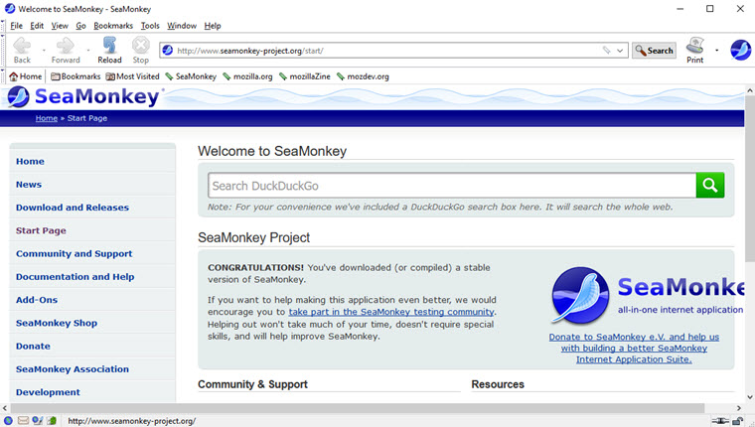 SeaMonkey browser